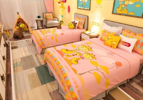 A.Giraffe晓麒麟--粉色公主风亲子房